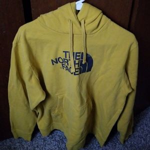 North face mustard color sweatshirt